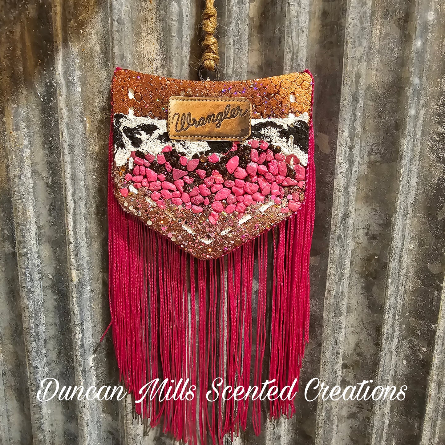 Western Vibes Cow print pocket Freshie
