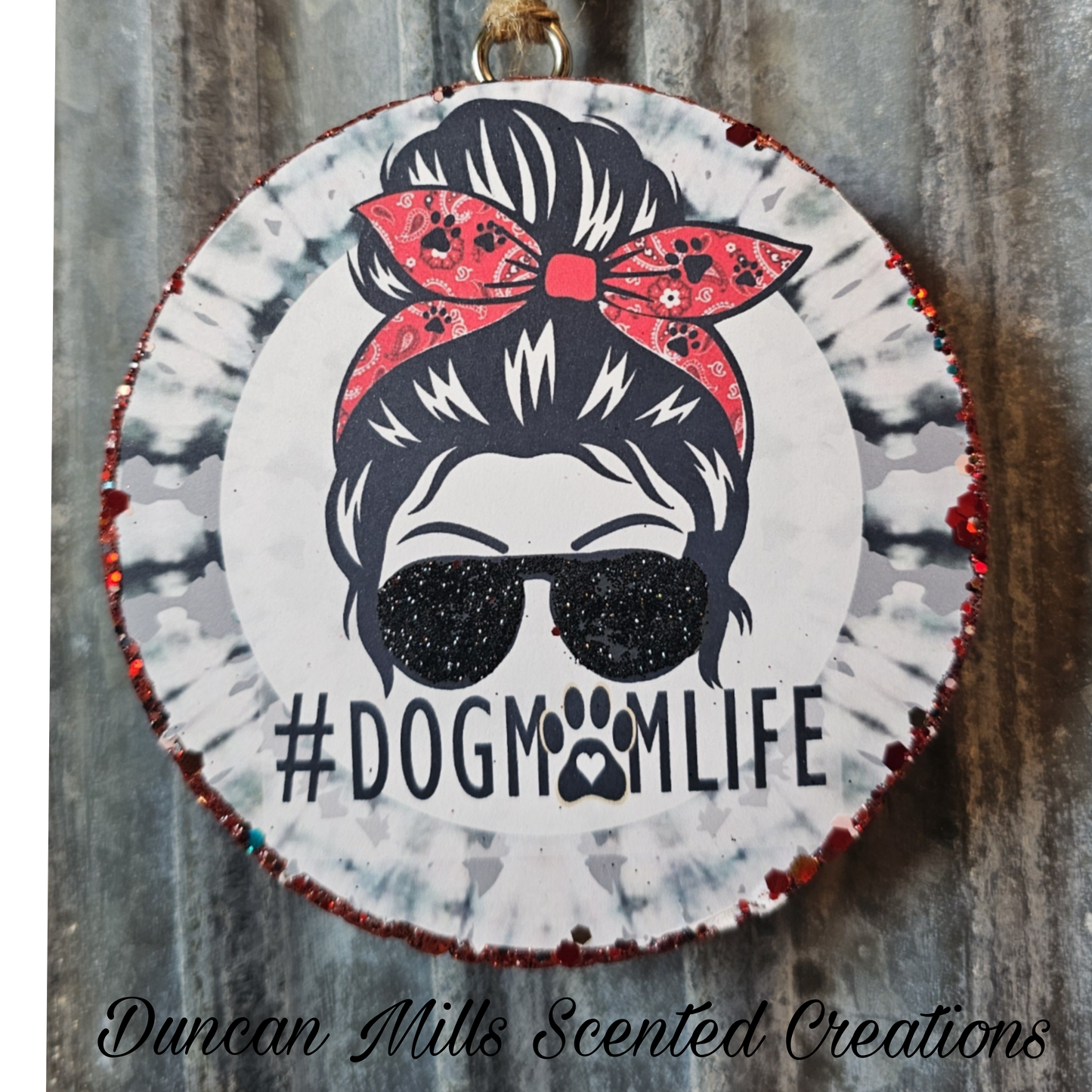 Made to order "Dog mom" ๐พ | Car Freshie | Choose Colors