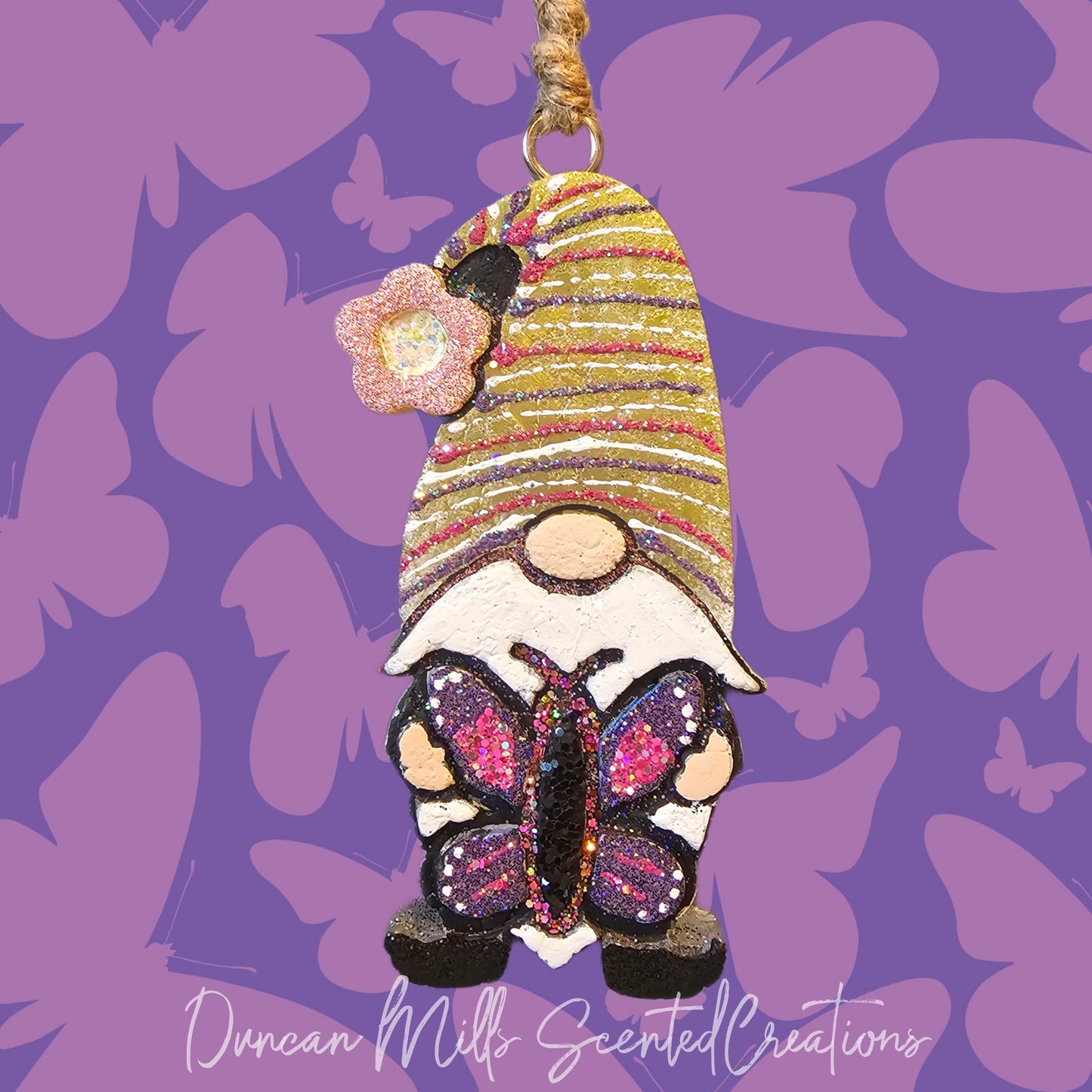 Gnome with Butterfly Freshie | Made to order
