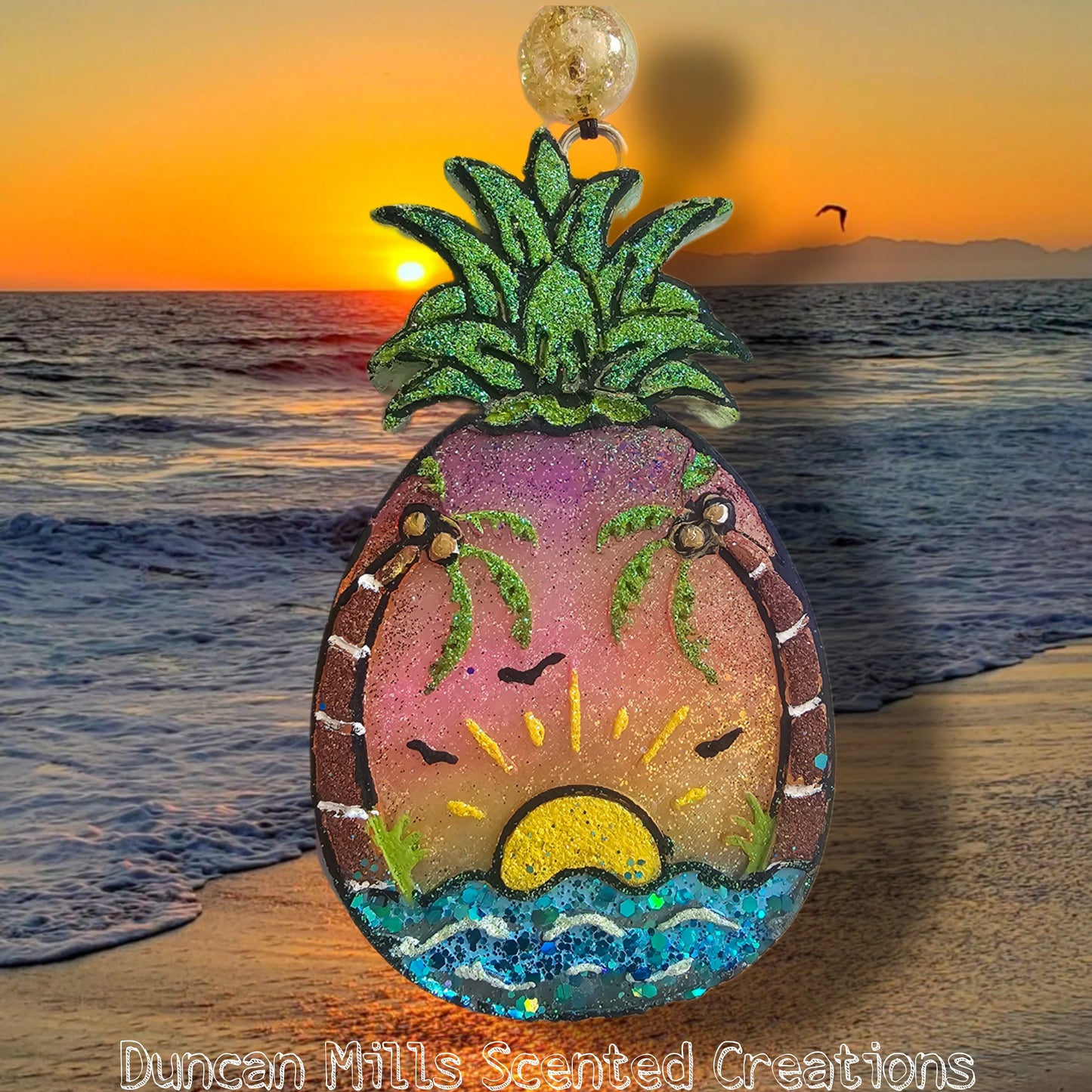 Pineapple Sunset Scene Freshie | Made to order