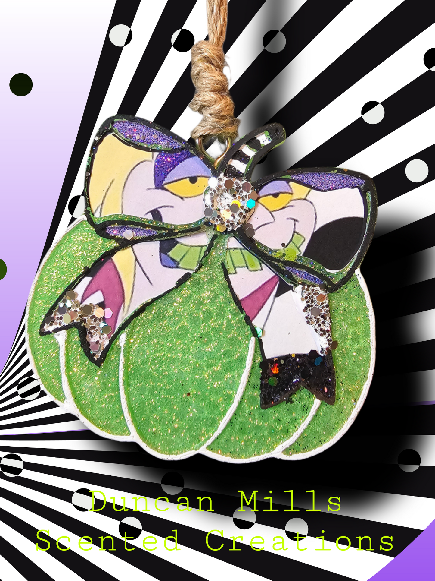 Pumpkin with Bow | Beetlejuice inspired | Made to order
