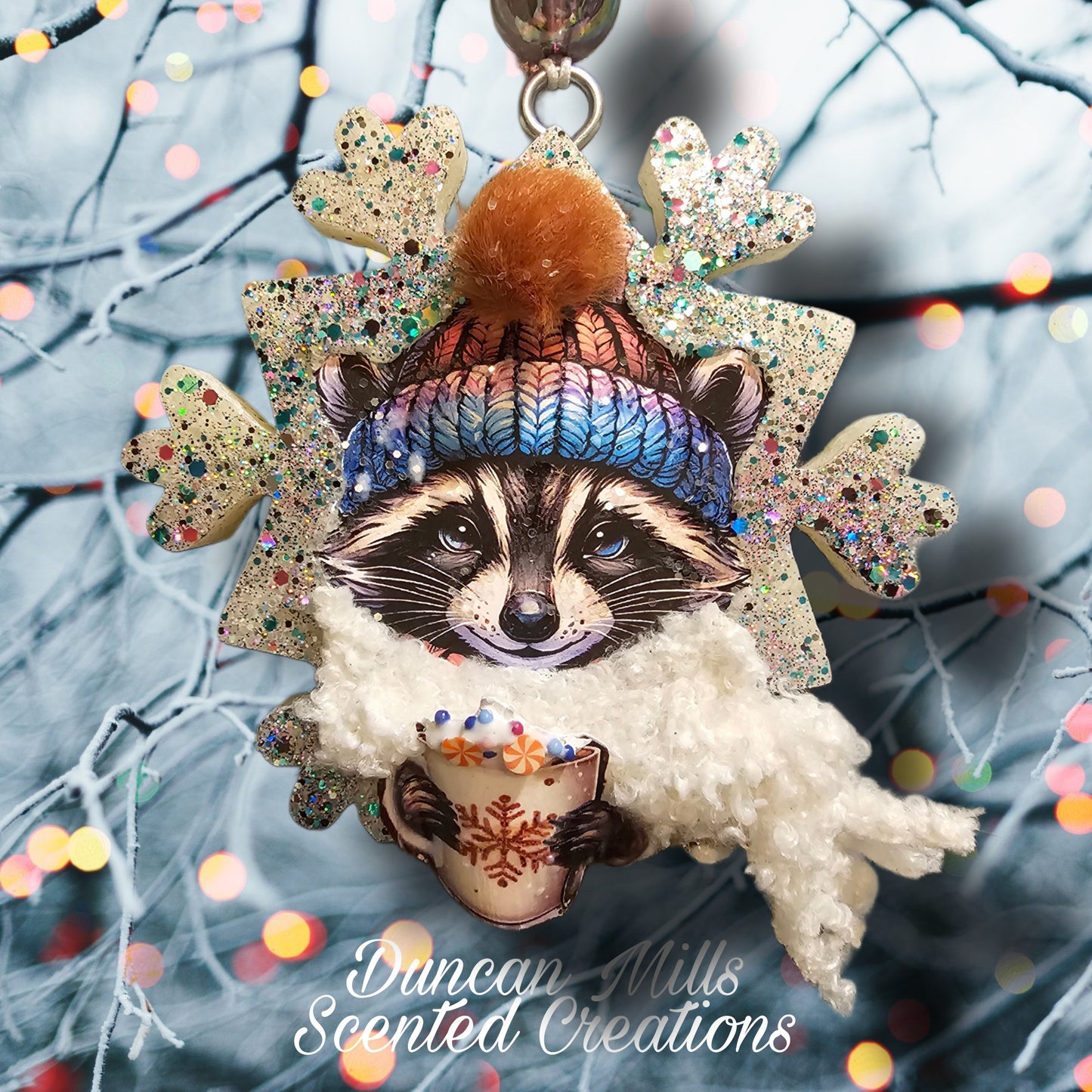 Feral girl Winter Snowflake Freshie | Latte lovers | hot chocolate |3D |Made to order