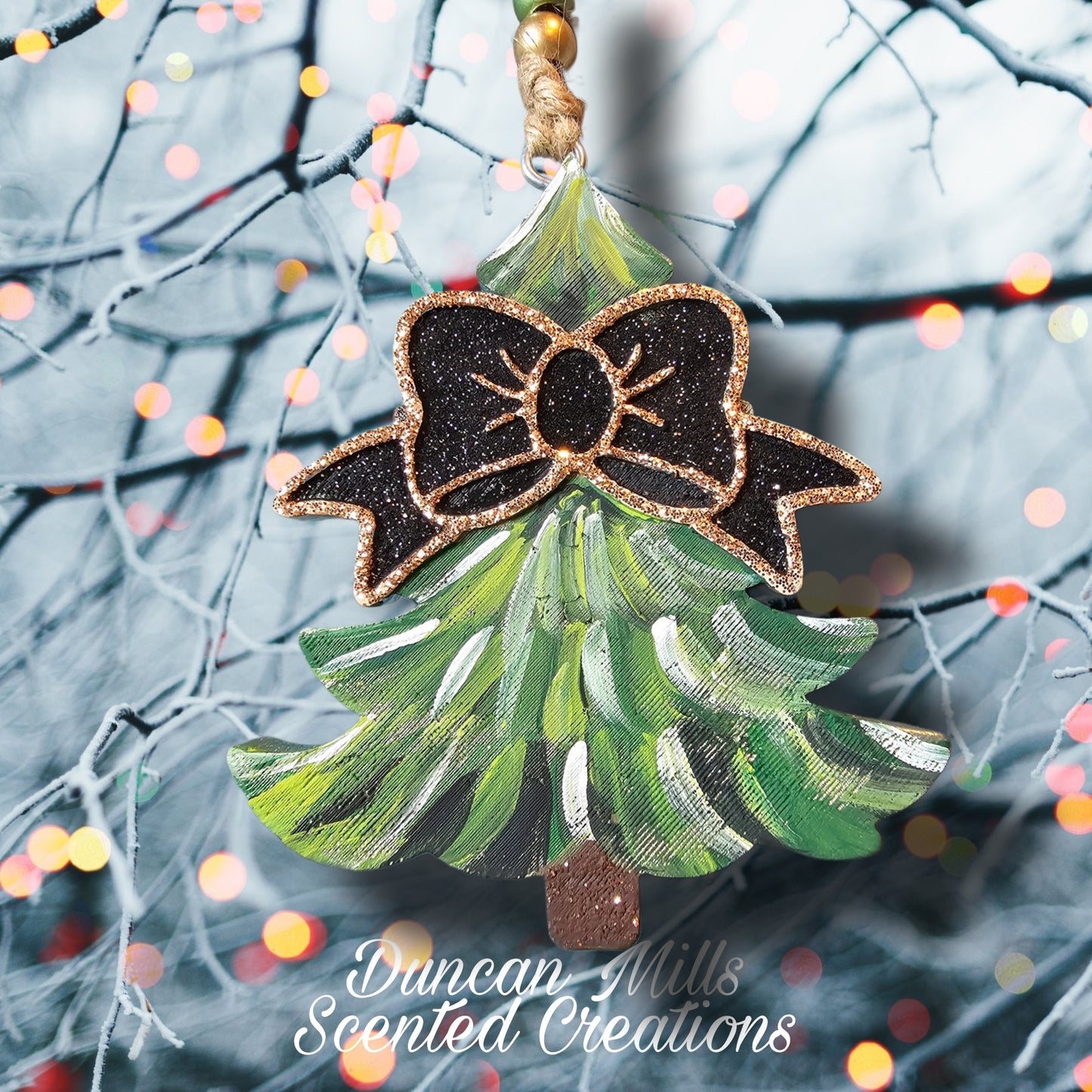 Christmas Tree Freshie | brush strokes | Made to order