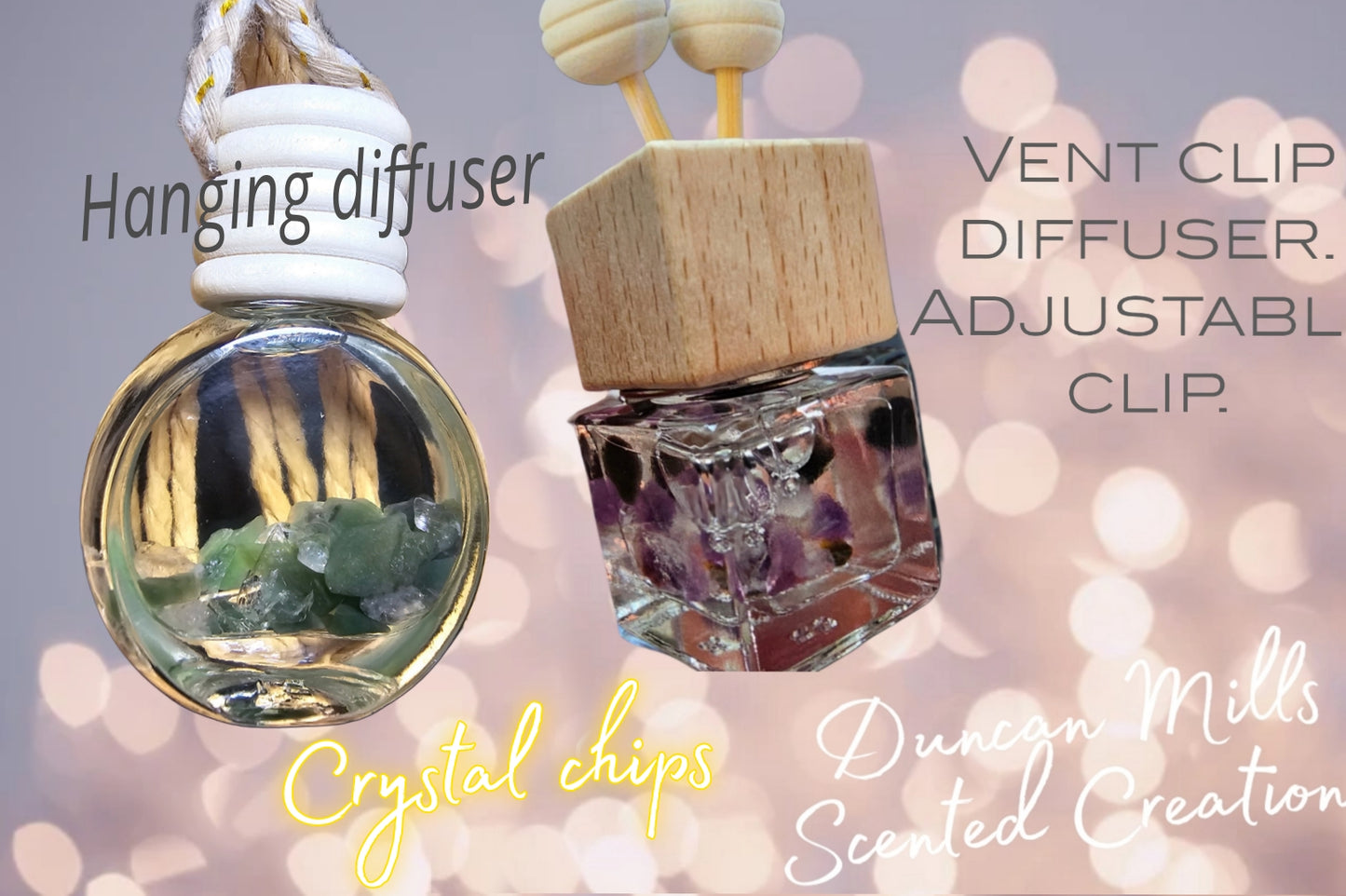 Car diffuser | Crystals| Choose Style | Made to order