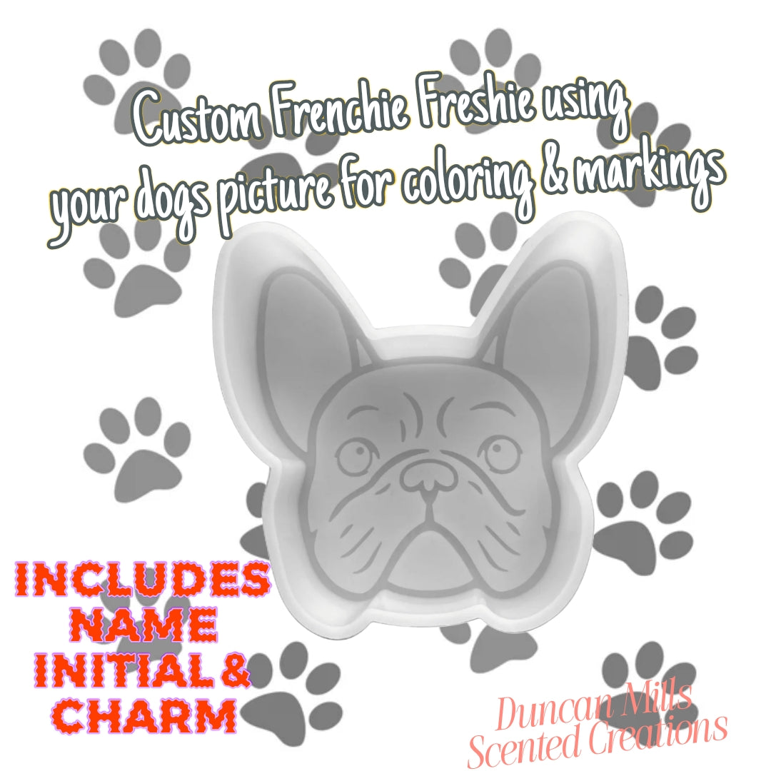 French Bulldog head | Car Freshie | Choose custom or basic | List scent