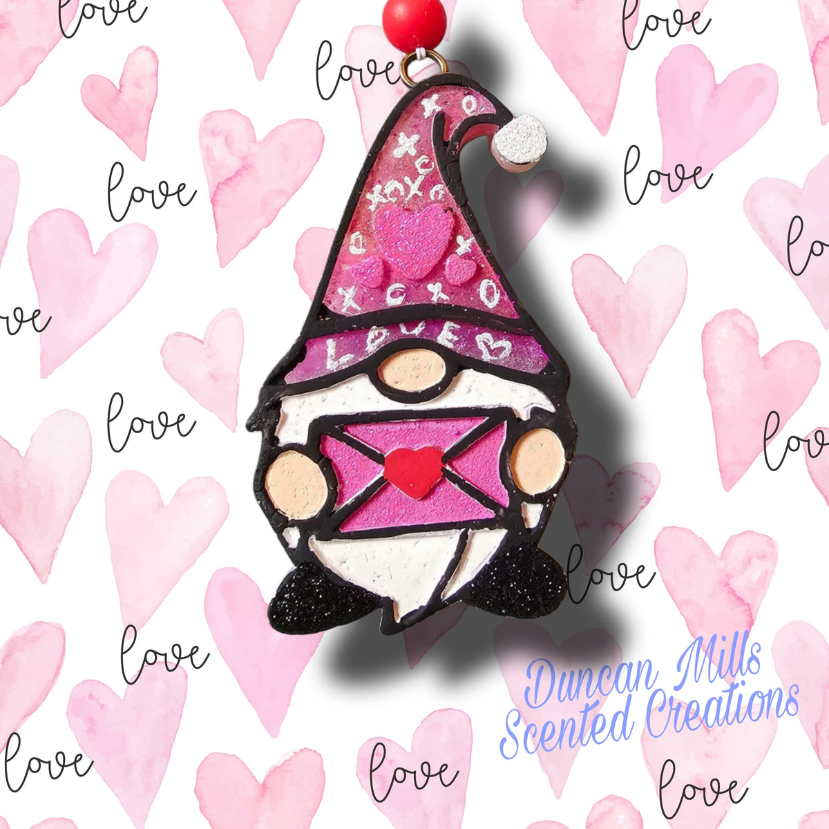 Gnome Freshie | love | Valentines inspired| Made to order