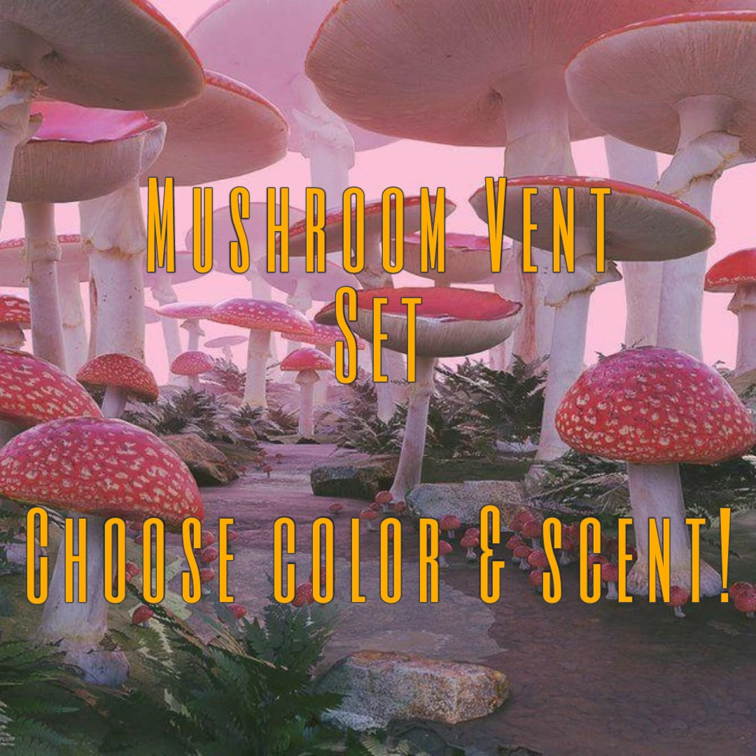 mushroom Vent set Freshie | Choose Color| Made to order