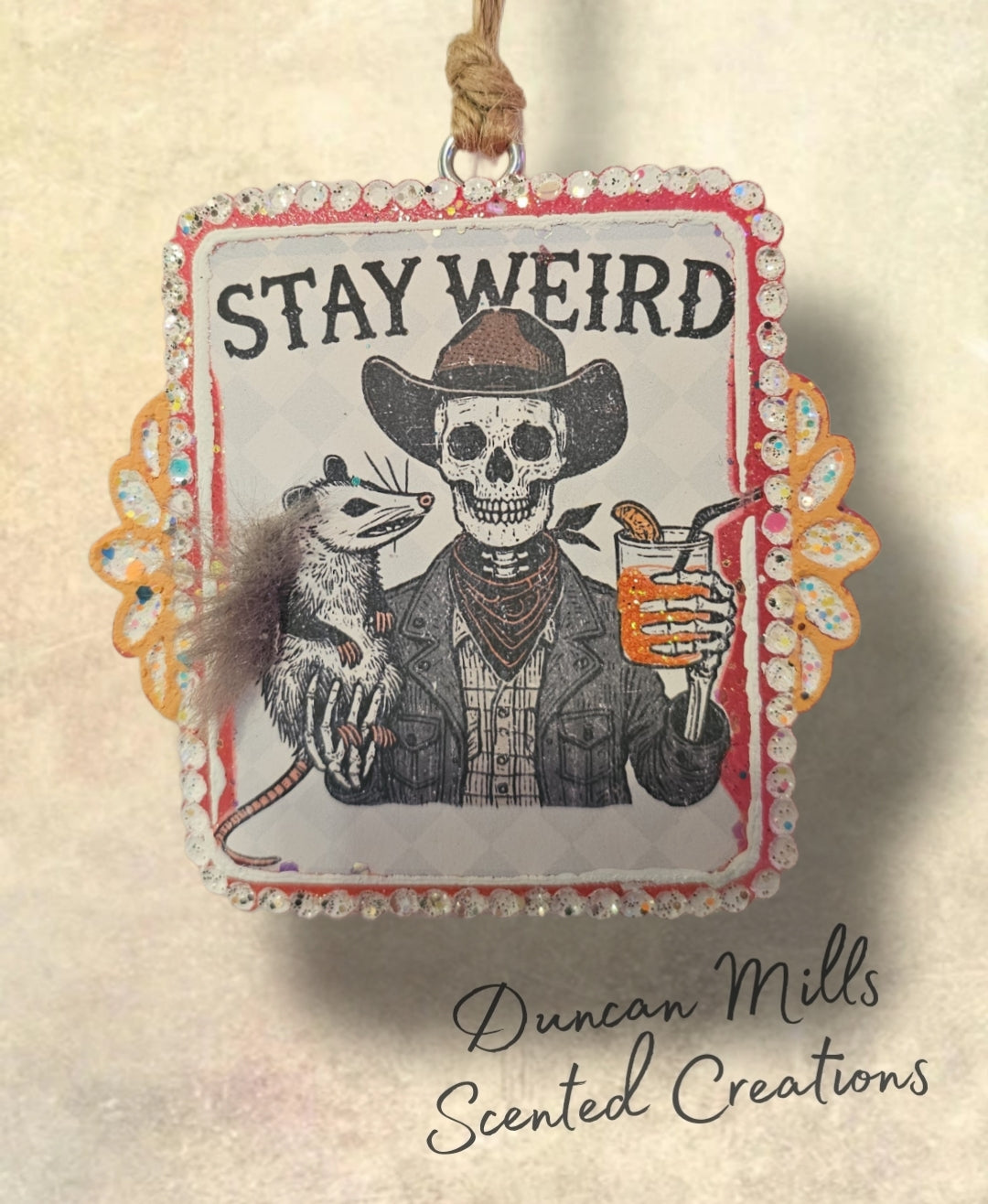 Stay Weird freshie | furry | funny freshies | Skelly | Made to order