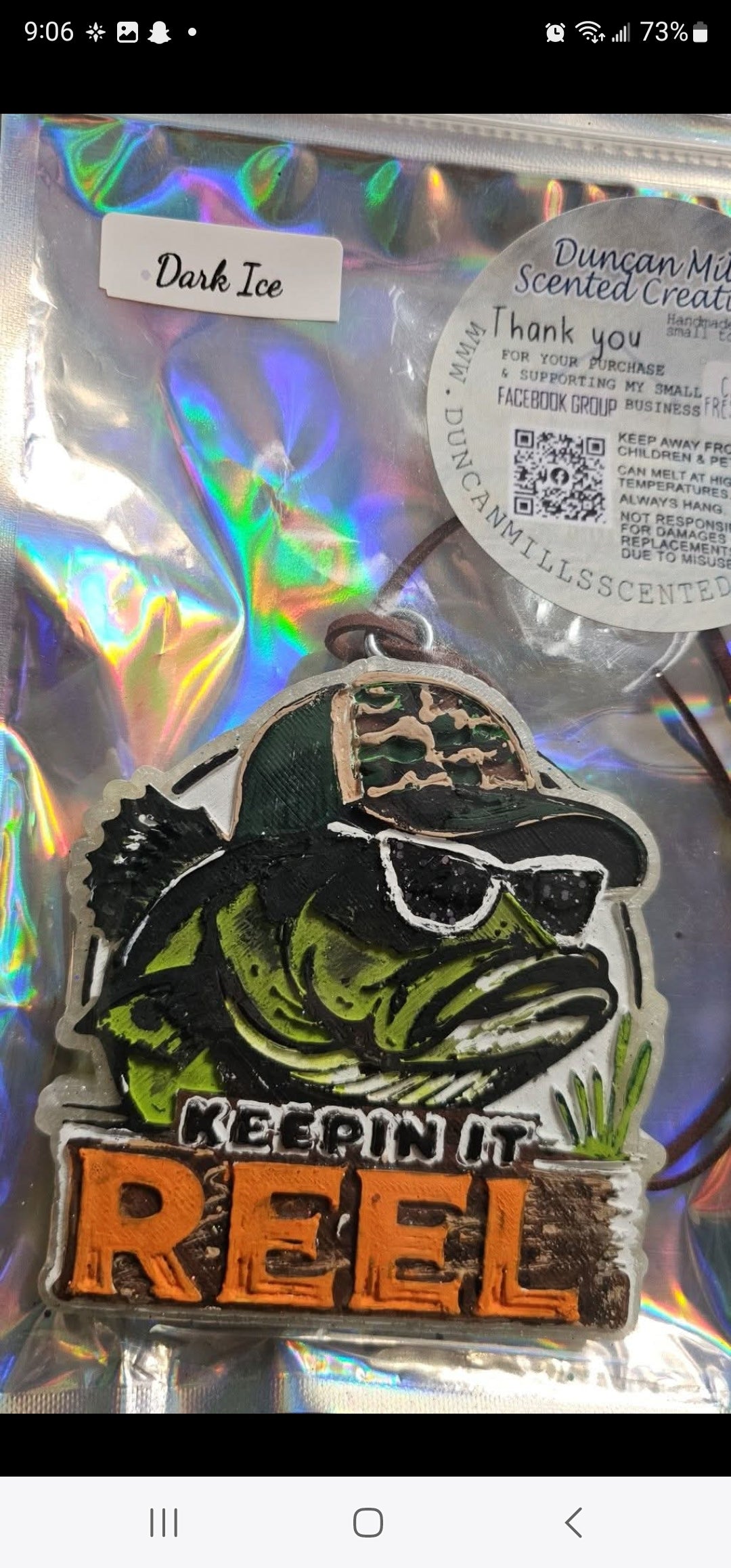 Keepin it reel Freshie | Fishing Freshie | Made to order