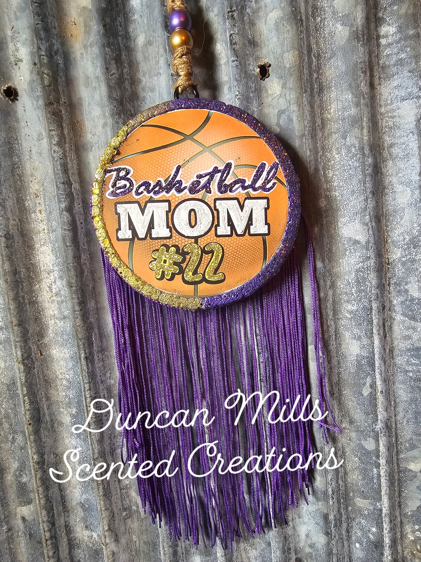 Basketball mom | Car Freshie | Choose School Colors