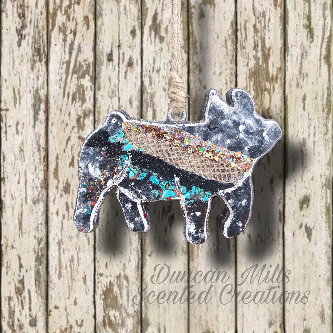 Gilt Show pig | Burlap |Pig Freshie | Made to order