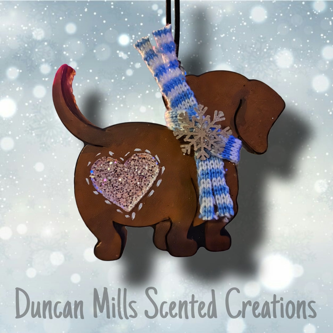 Weenie Dog Freshie | Scarf | Made to order