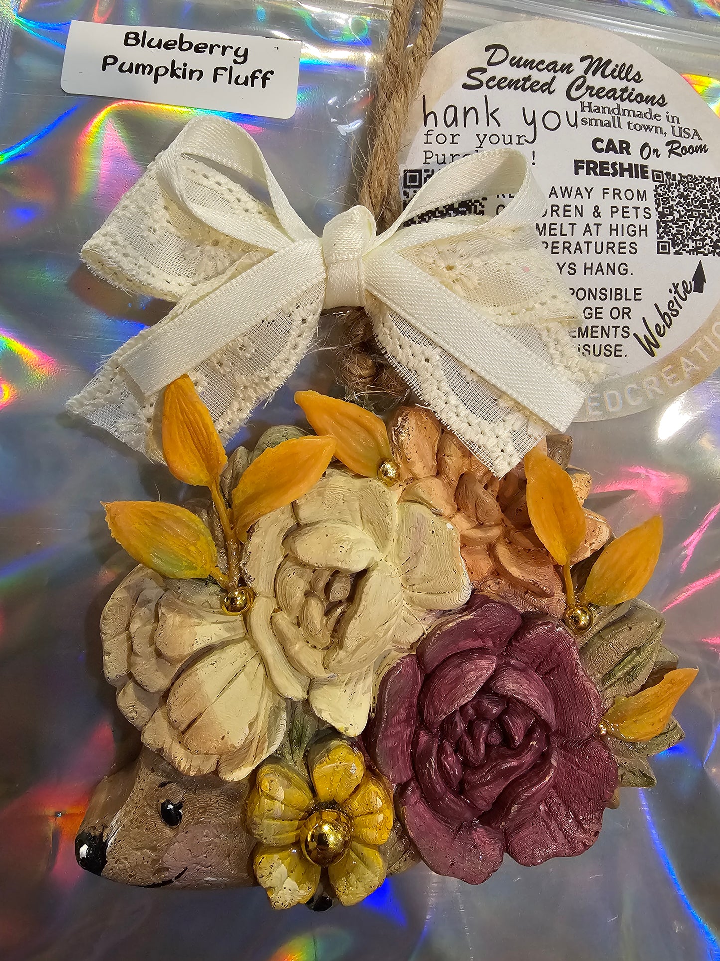 Rts Fall Floral Hedgehog | Pumpkin Fluff Scent)