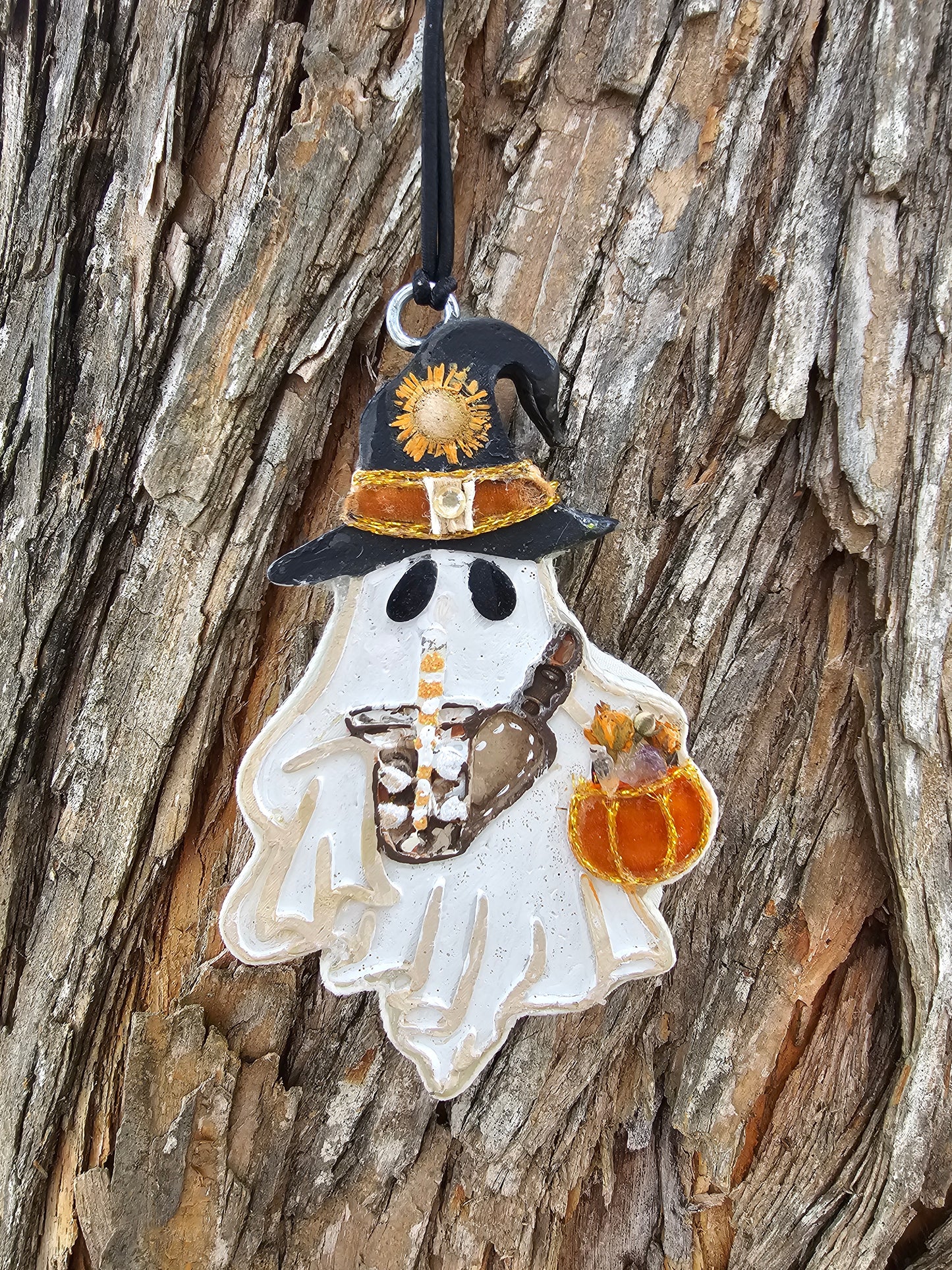 One-of-a-kind Fall Witchy Ghost Freshie + Vent Clip Set| Sweater Weather | Ready to Ship
