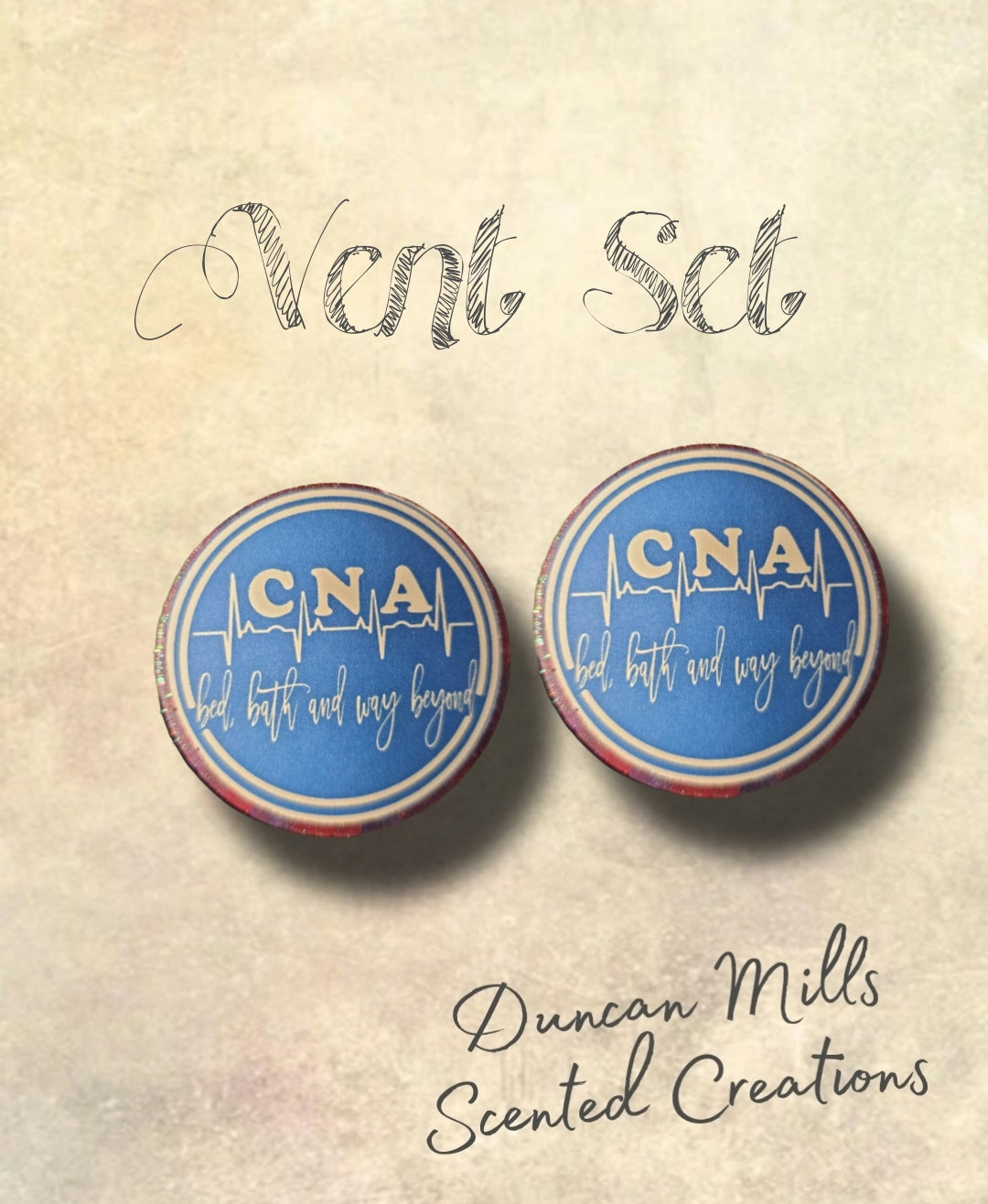 Round freshie vent set | Made to order