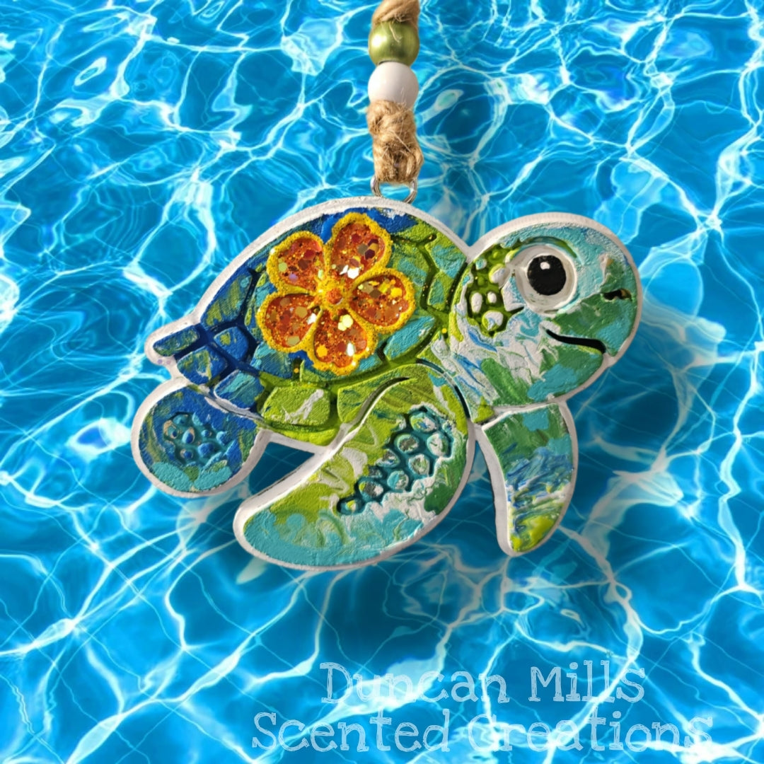 Sea Turtle Freshie | Greens | Blues | Tie Dye | Made to order