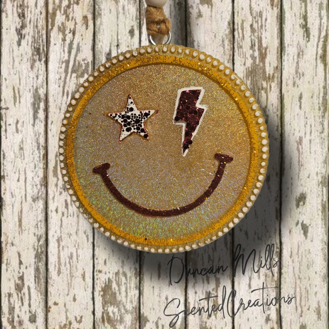 Smiley Freshie | Glitter |Star | Lightning bolt | Made to order