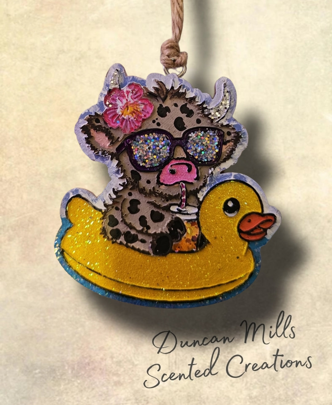 Highland Cow | Duck Floatie Freshie | Made to order