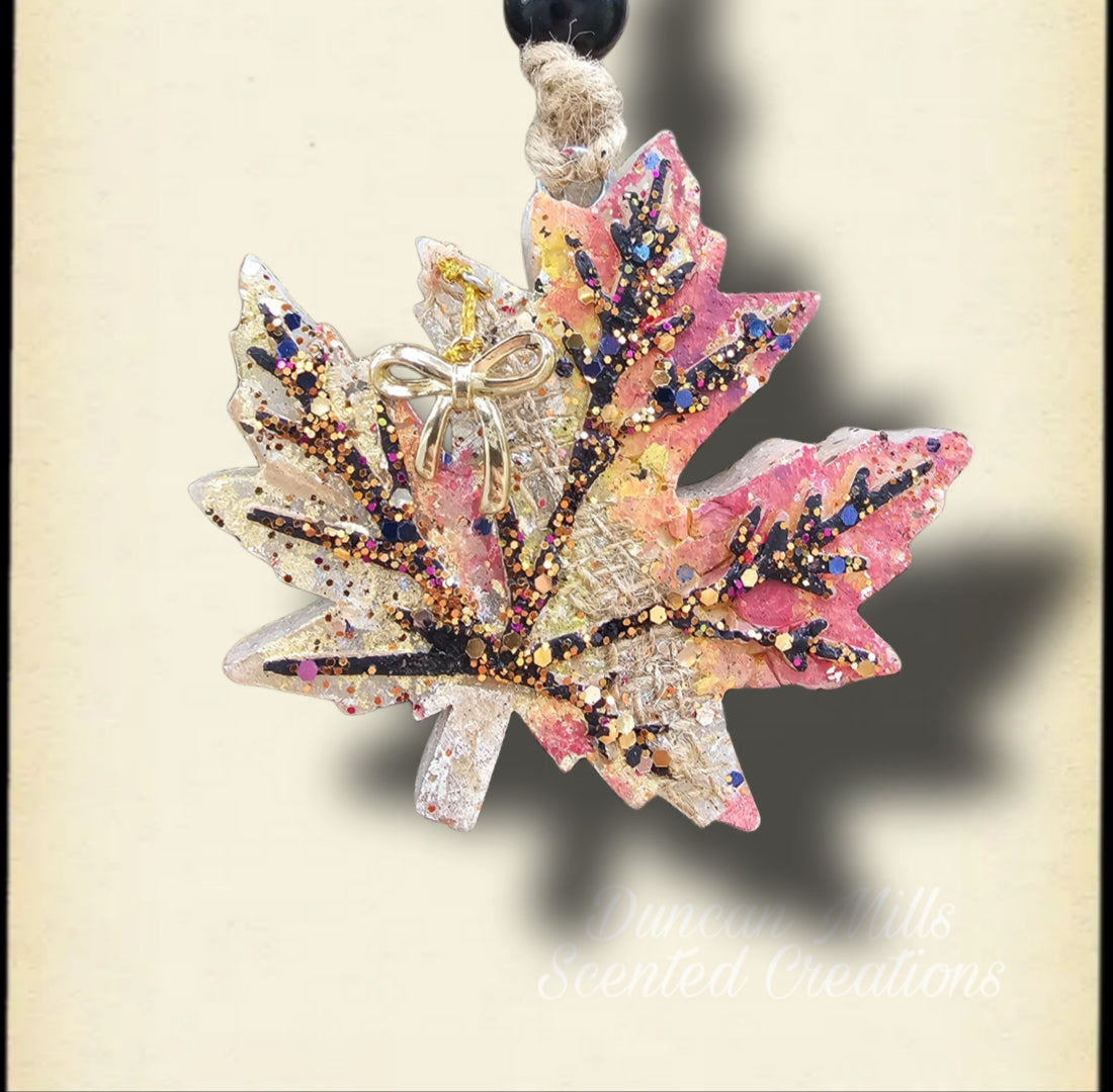 Leaf Freshie | Bow charm | Choose Scent)