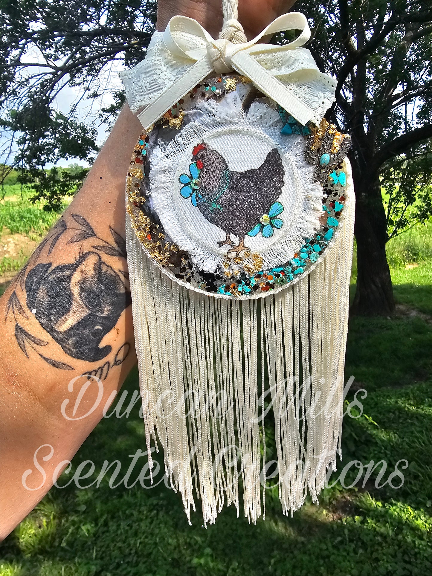 Ready to Ship Freshie | Western Chicken Freshie Keepsake | Butterscotch Bourbon Scent | Large freshie)