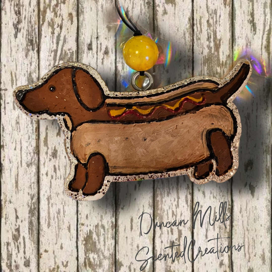 Hot Dog Freshie | Weenie Dog | Dog lovers | Made to order