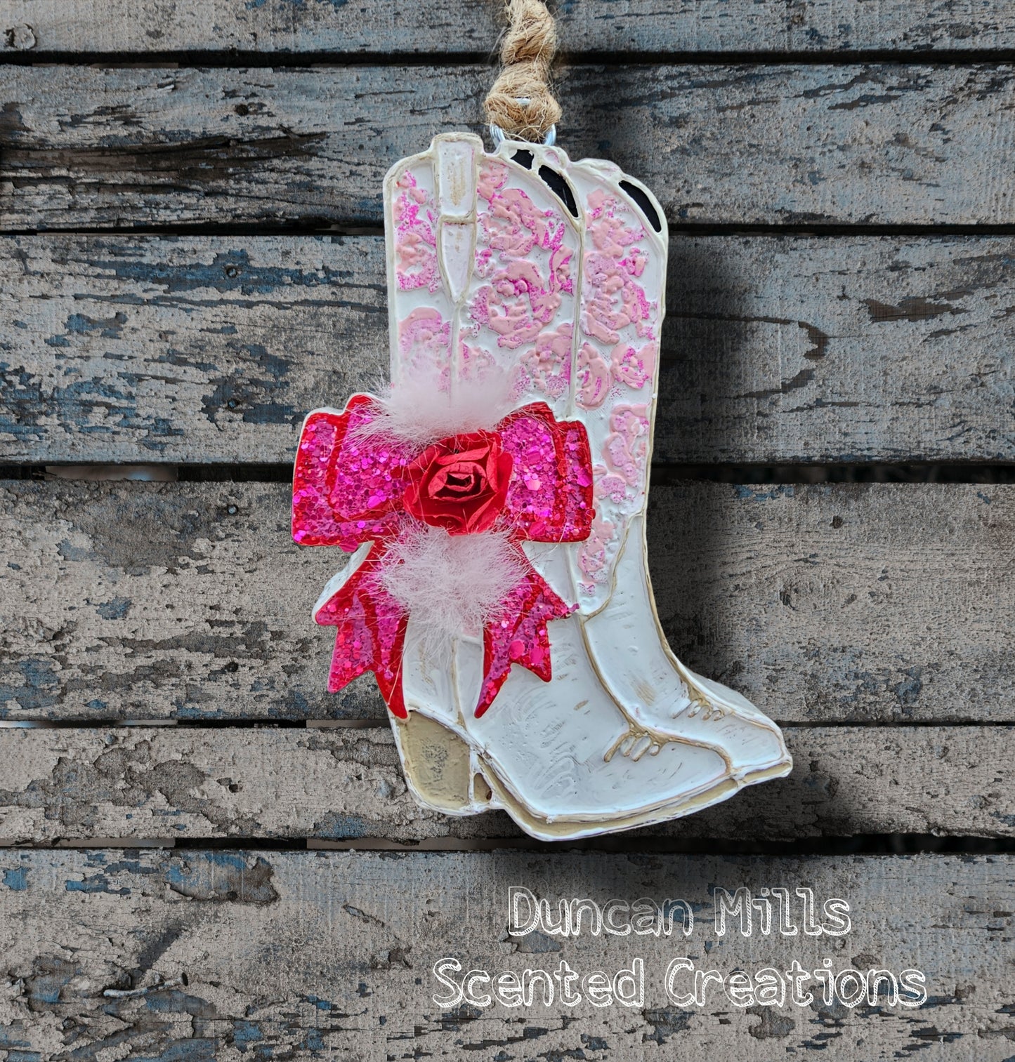 Pink & White Boots | Made to order