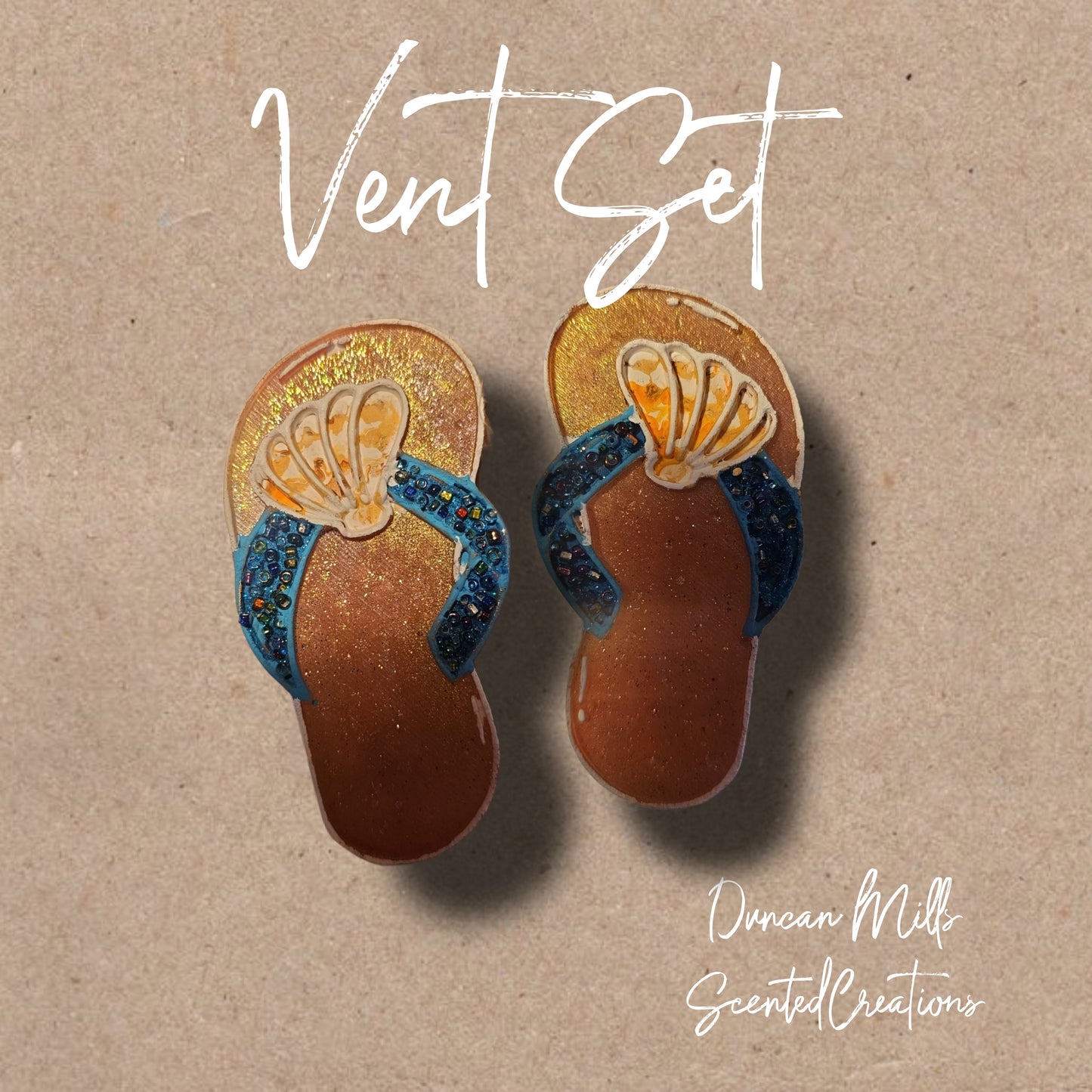 Beachy Sandals vent Set | Made to order