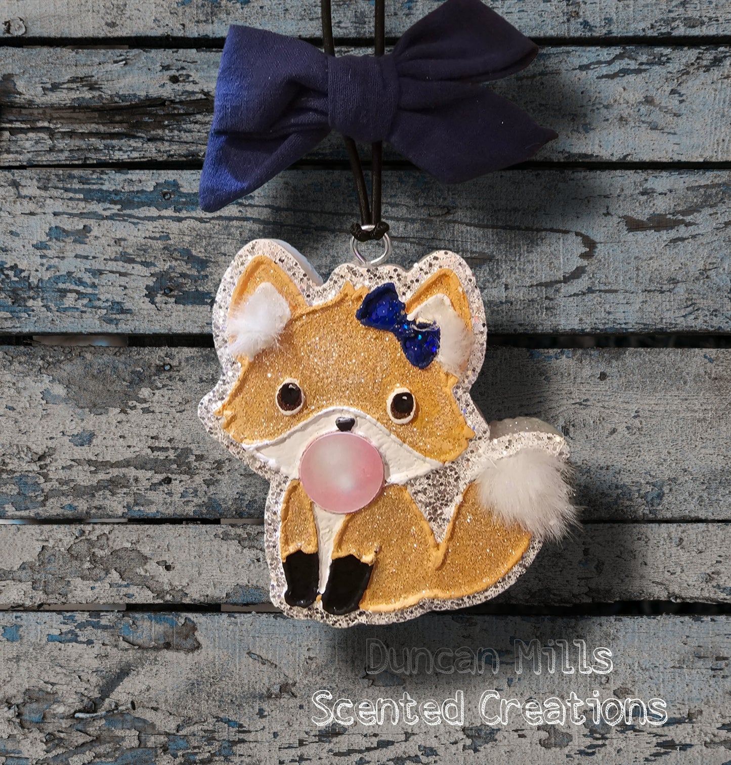 Fox with bubble Freshie | List scent | Made to order