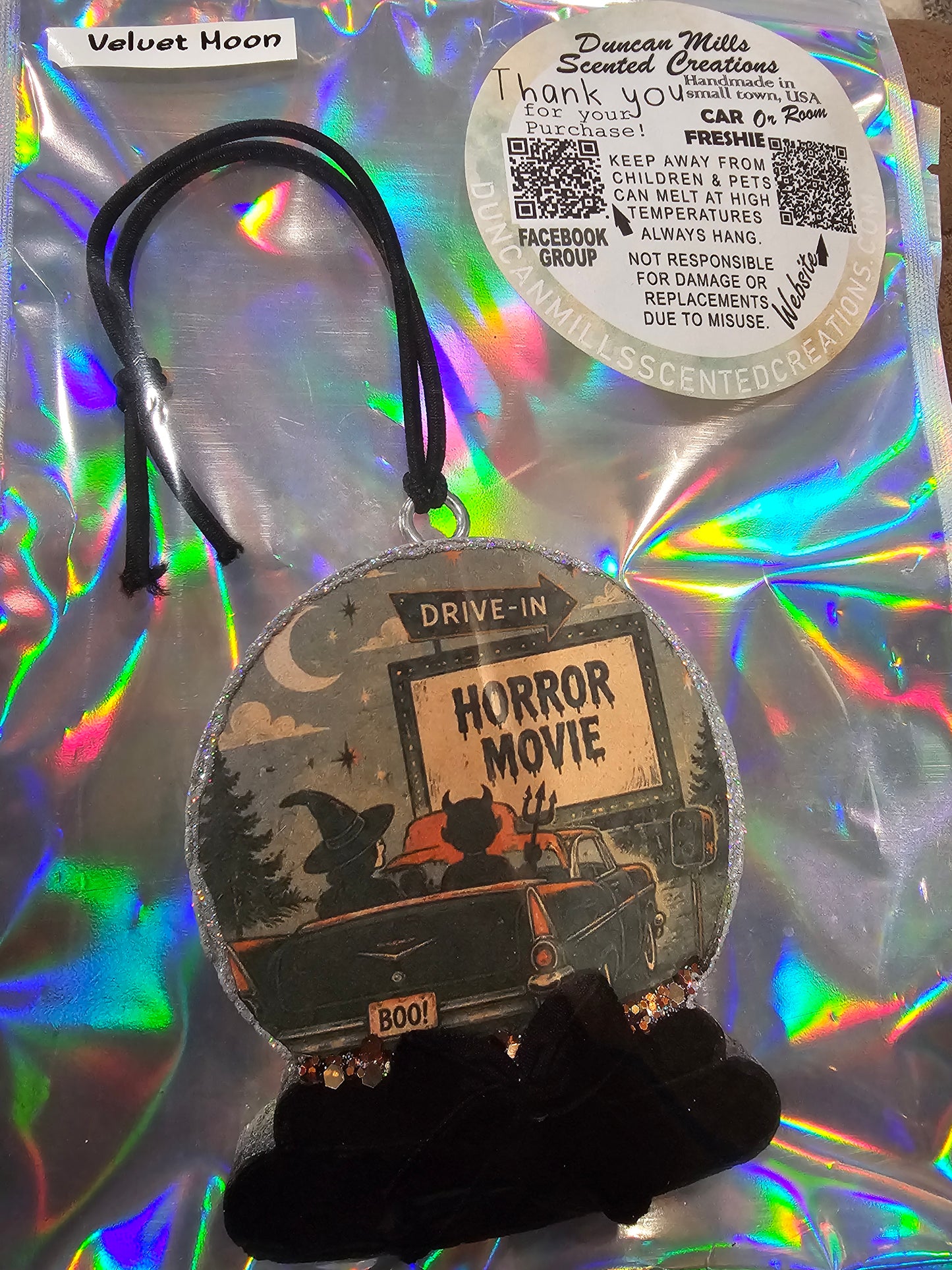 Ready-to-ship Crystal Ball Freshie | Velvet Moon Scent