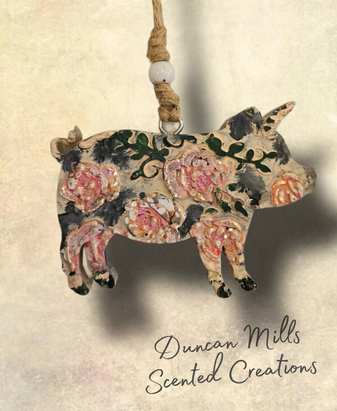 Floral piggy freshie | Made to order