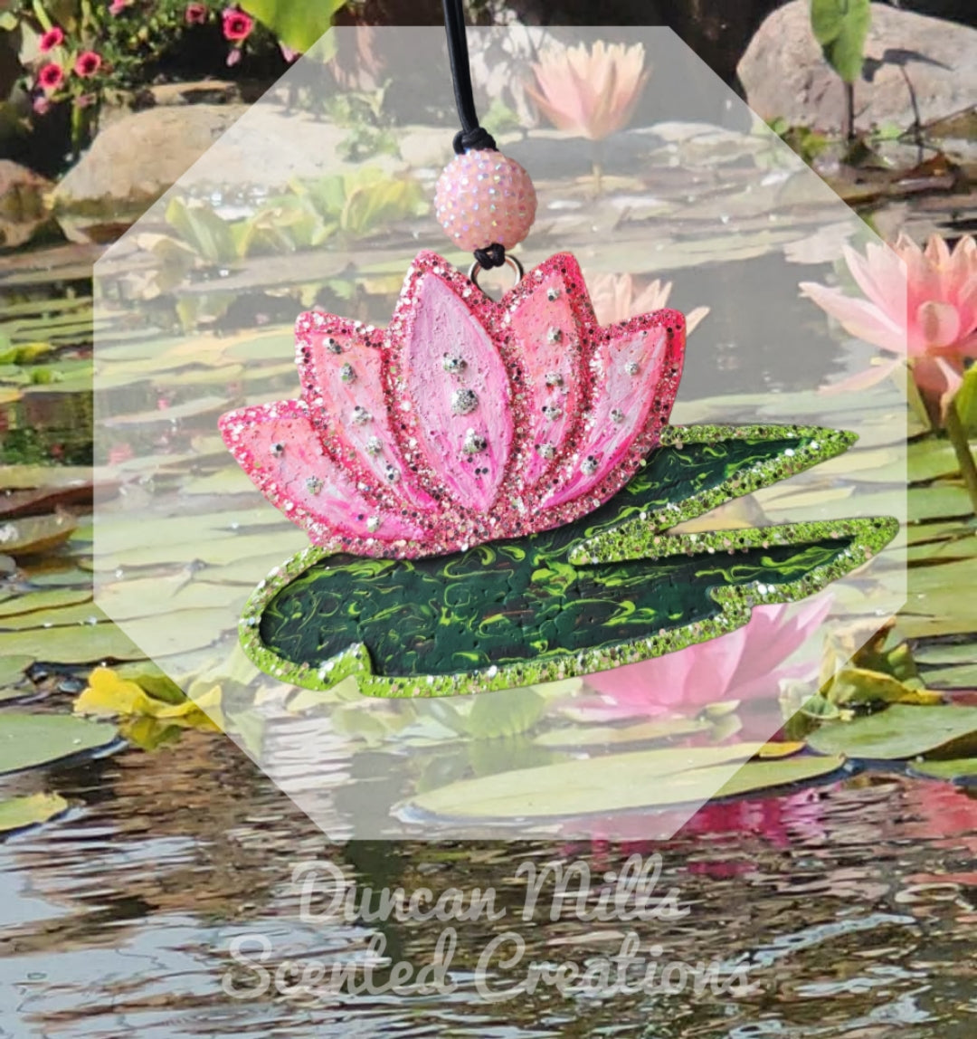 Water Lily Flower Freshie | Lily pad | Made to order