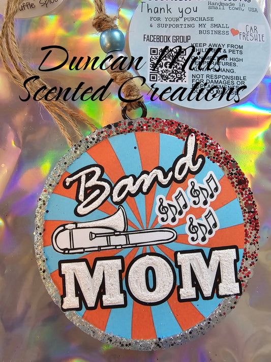 Band mom | Car Freshie | Choose School Colors