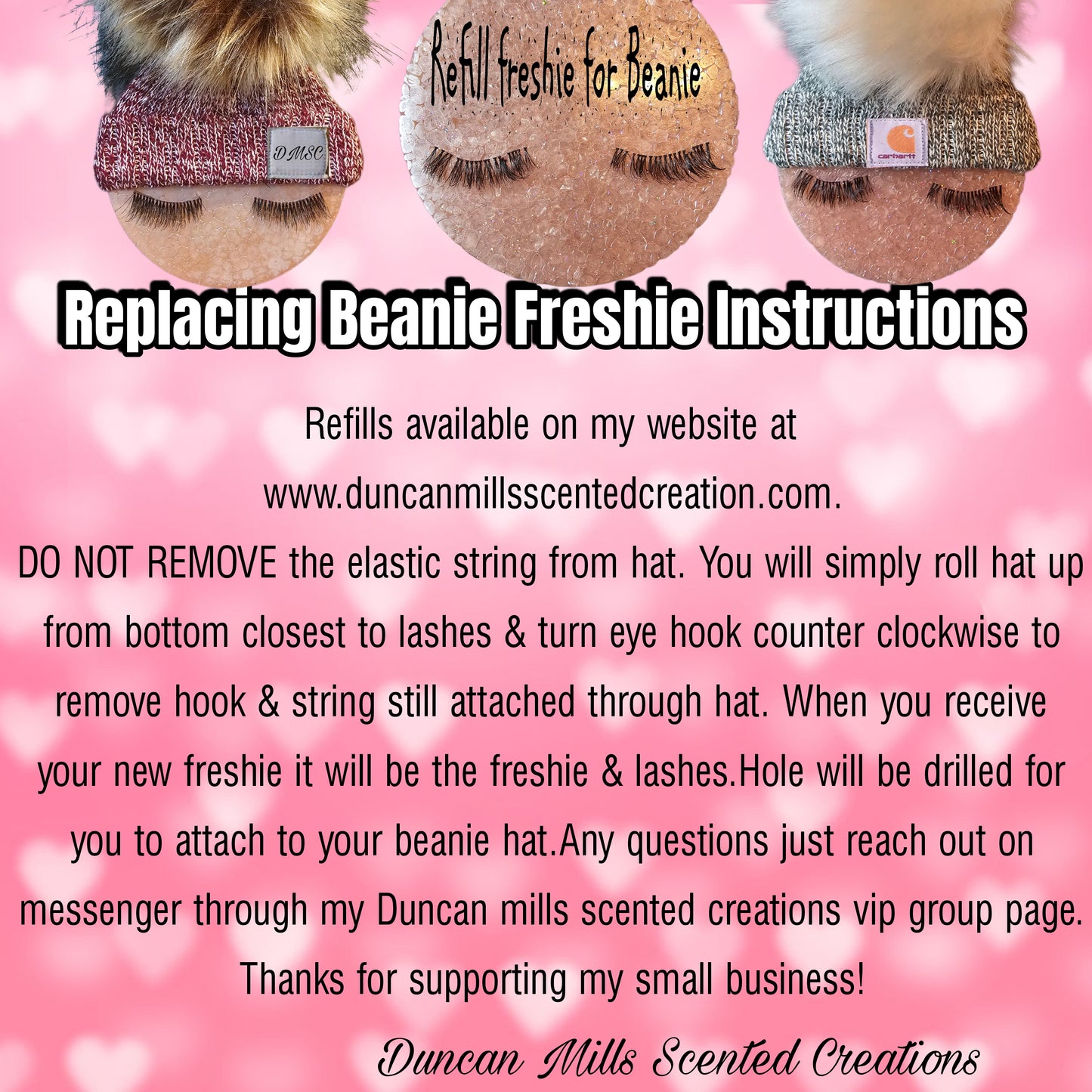 Refill Only for Lashes w/ Beanie Freshie