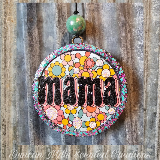 Mama Freshie  | Retro Flowers | Choose Scent  & Size