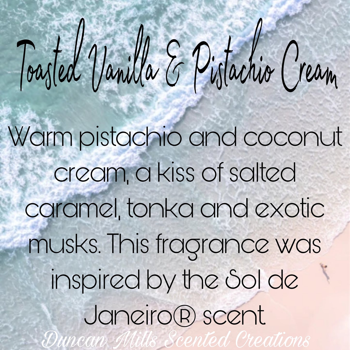 Toasted Vanilla Pistachio Cream wax melts