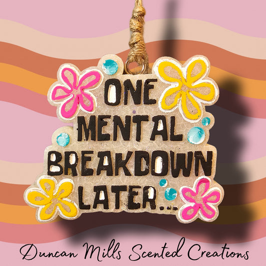 ONE MENTAL BREAKDOWN LATER Freshie  | Made to order