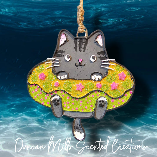 Kitty Cat in a Float Freshie  | Made to order