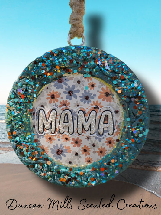 Mama Freshie  | Embossed | Retro Flowers | Choose Scent  & Size