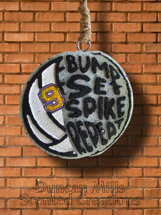 Volleyball Freshie | Bump Set Spike Repeat | Made to order