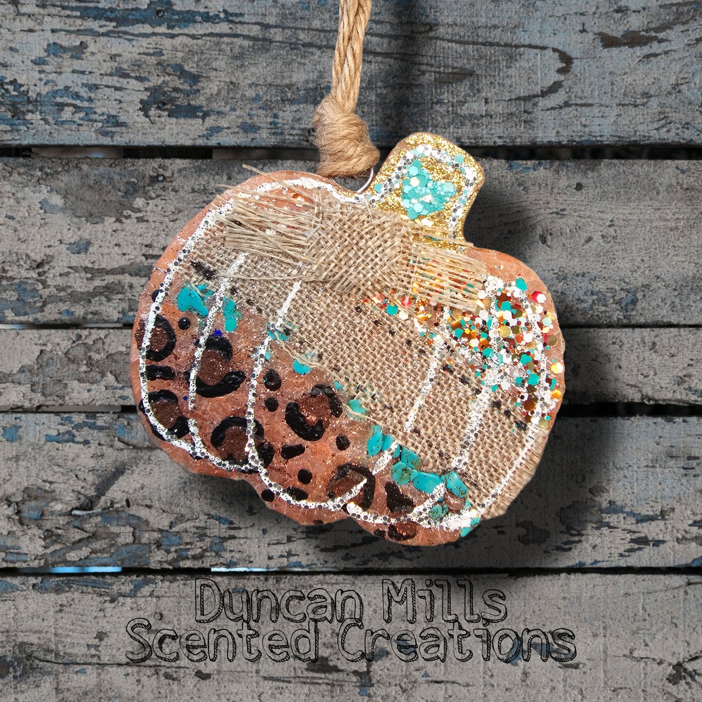 Pumpkin Freshie | Turquoise | Cheetah print |Burlap | Western | Made to order