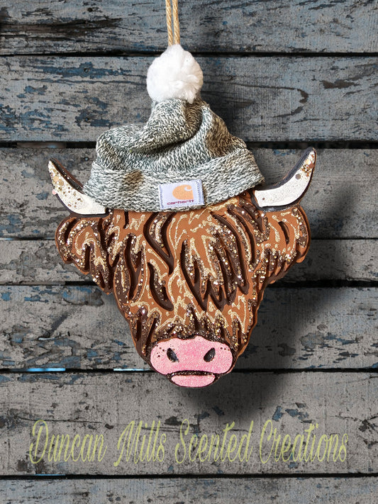 Highland Cow Freshie  | Large | Beanie | Made to order