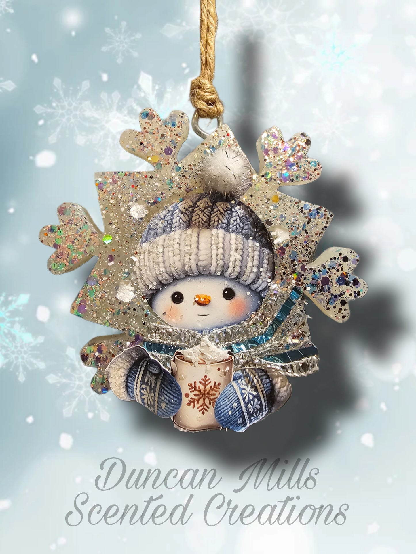 Snowman Snowflake  Freshie  | Latte lovers | Made to order