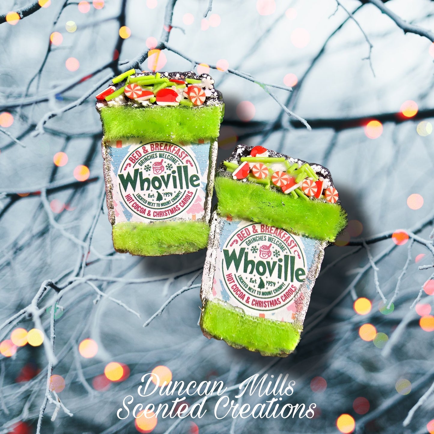 Latte vent set  | Whoville|Grinch inspired | Made to order