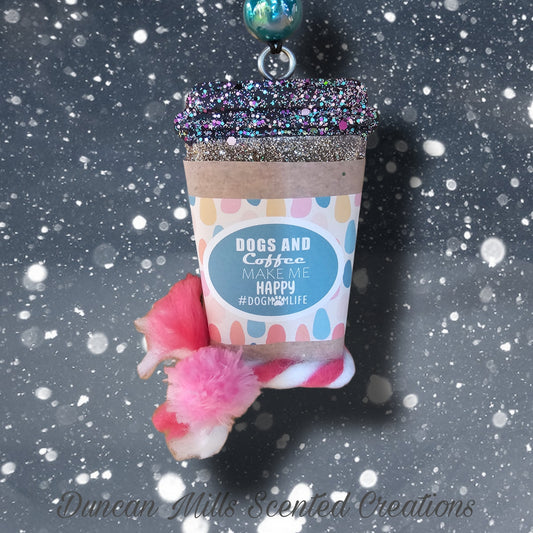 Dogs & Coffee Freshie | Winter Made to order