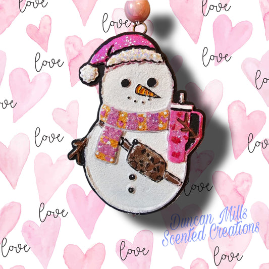 Snowman Freshie  |winter | Valentines inspired| Made to order