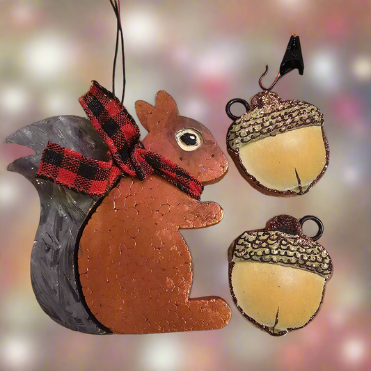 Made to Order Squirrel w/ nuts set