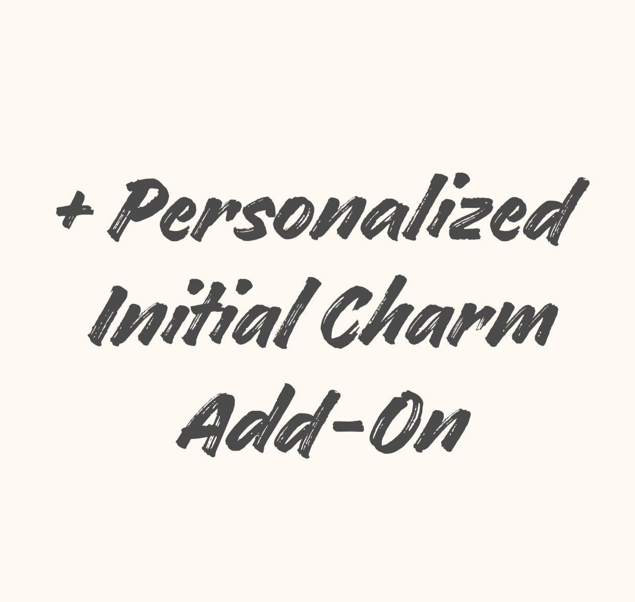Personalized Initial Charm Add-On