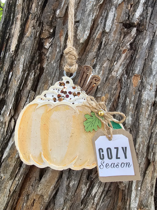 Ready-to-ship | Cozy Season Pumpkin Mug Freshie
 | Pumpkin Apple Butter scent