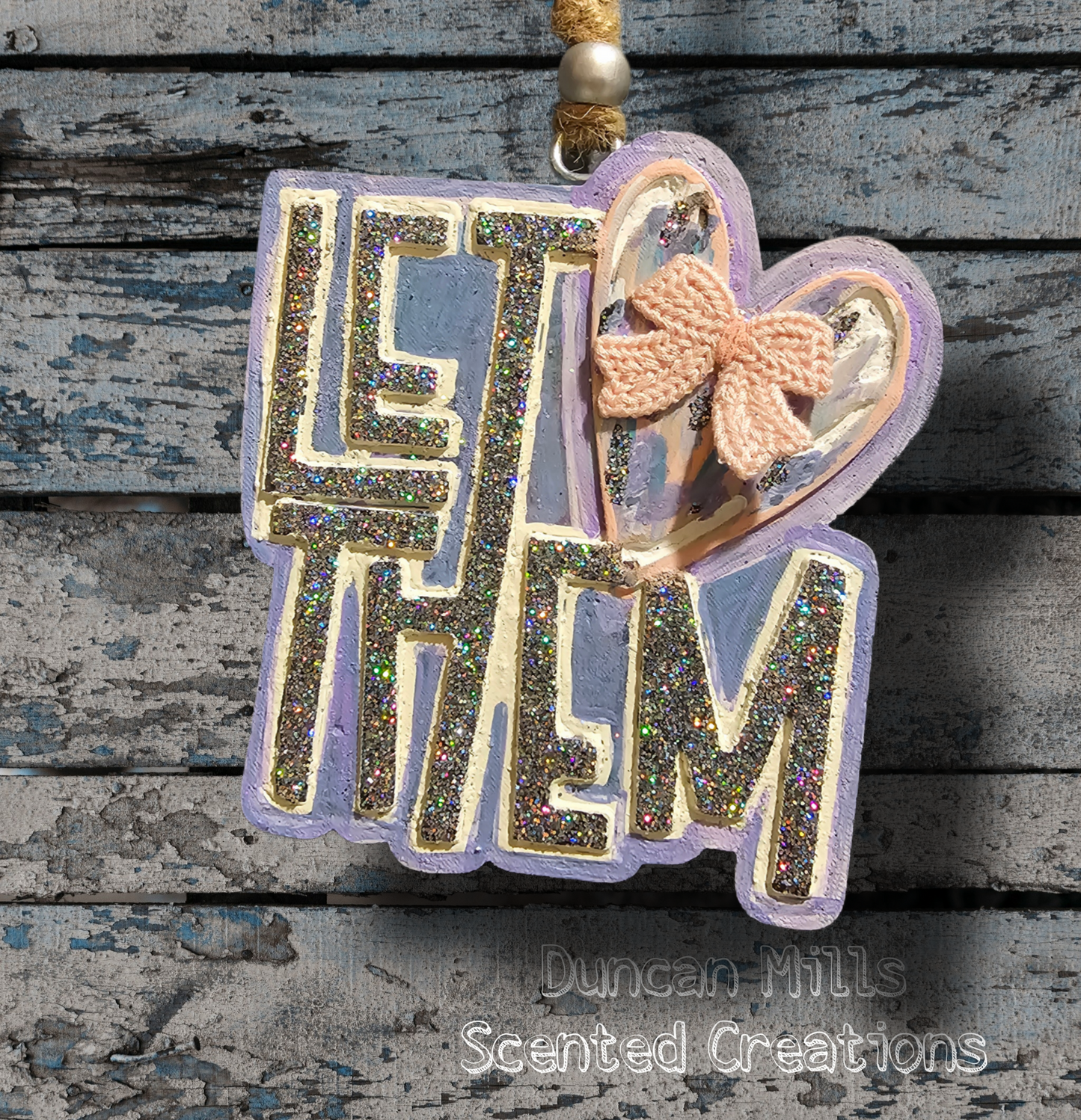 Let Them | Crochet Bow | Handpainted(Copy)