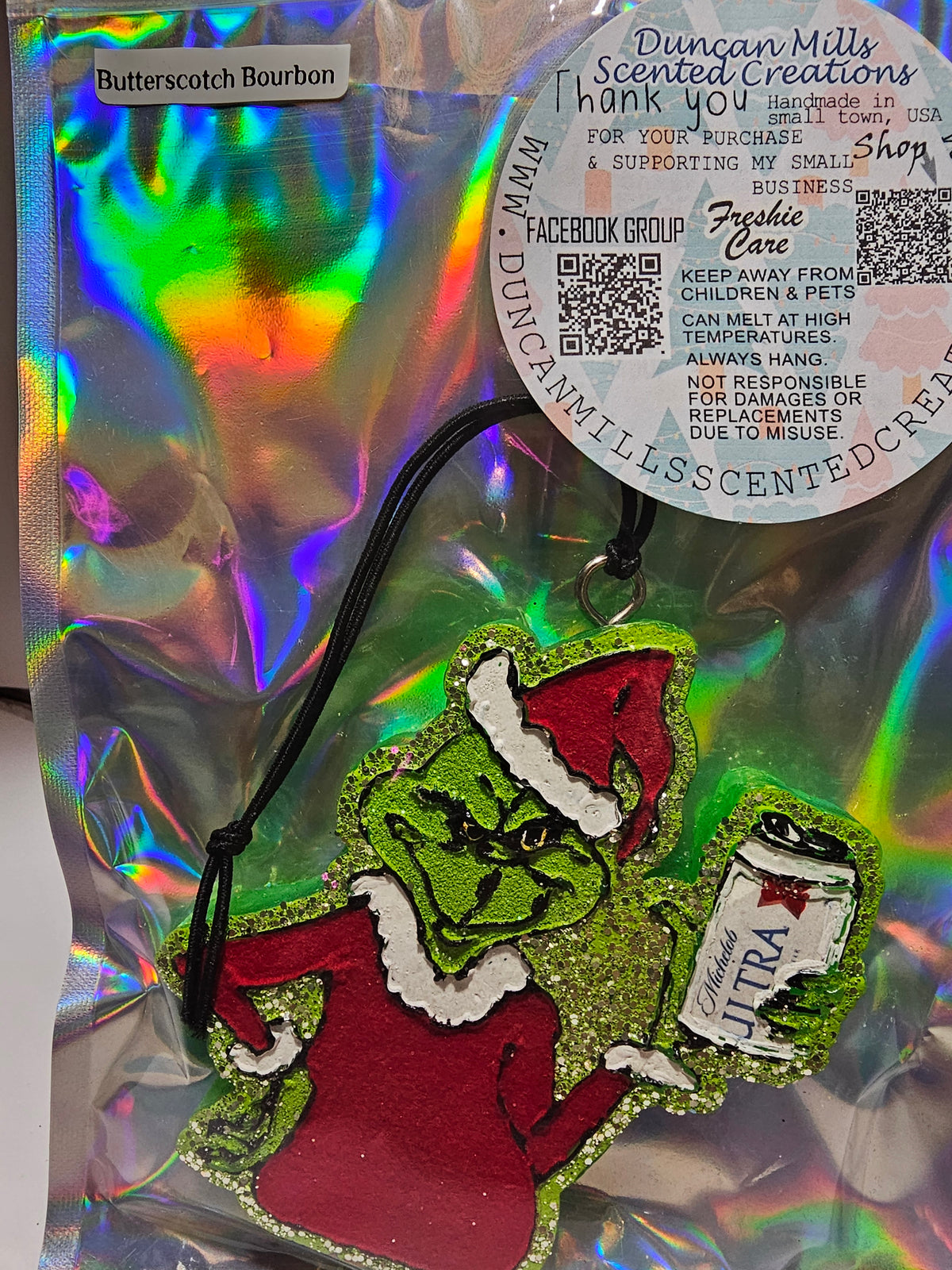 Grinch Beer Freshie | Michelob Ultra – Duncan Mills Scented Creations